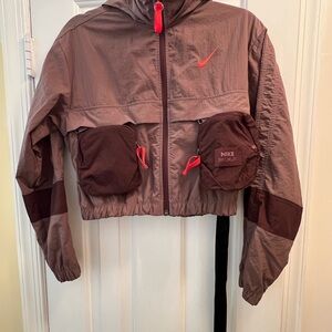 Nike Maroon Hooded Jacket